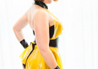 Miss Penelope Dreadful in Phoenix Latex Miss Jupiter DomCon NOLA 2017