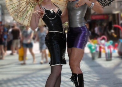 Mistress Kalyss Mercury & Miss Penelope Dreadful Latex Dominatrix